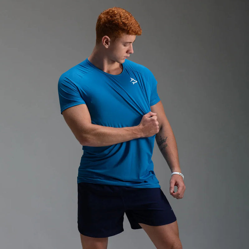 Camiseta Poliamida Lupus Back Azul Céu