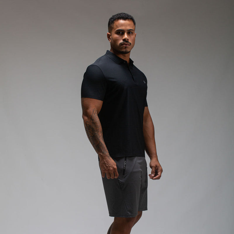 Camisa Polo Dry Fit Lupus Preto