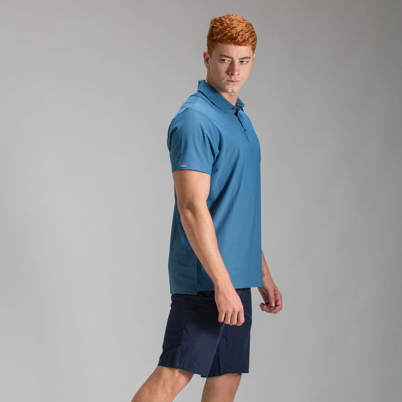 Camisa Polo Dry Fit Unique Azul Céu