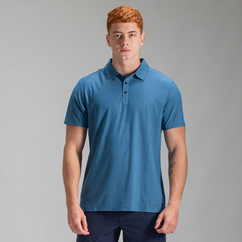 Camisa Polo Dry Fit Unique Azul Céu