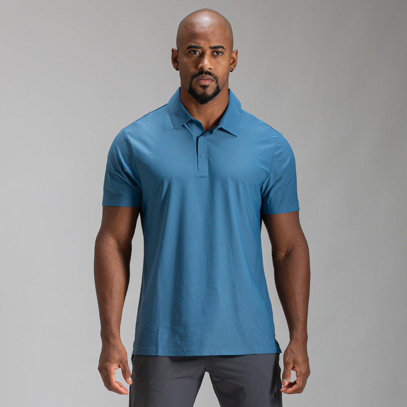 Camisa Polo Dry Fit Urban Azul Céu