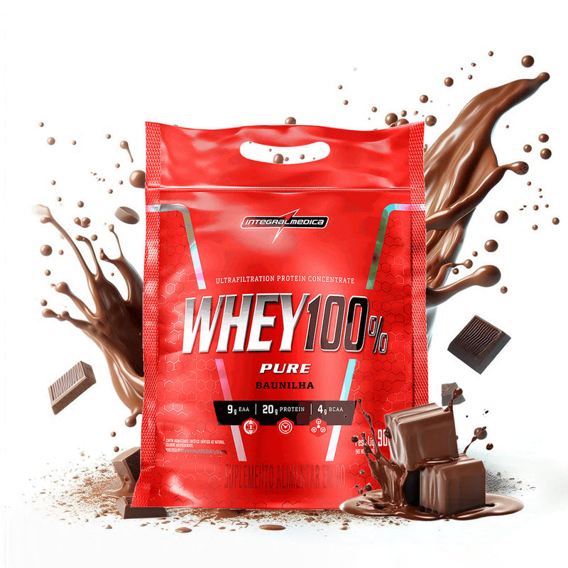 WHEY 100% REFIL 907G POUCH INTEGRALMEDICA