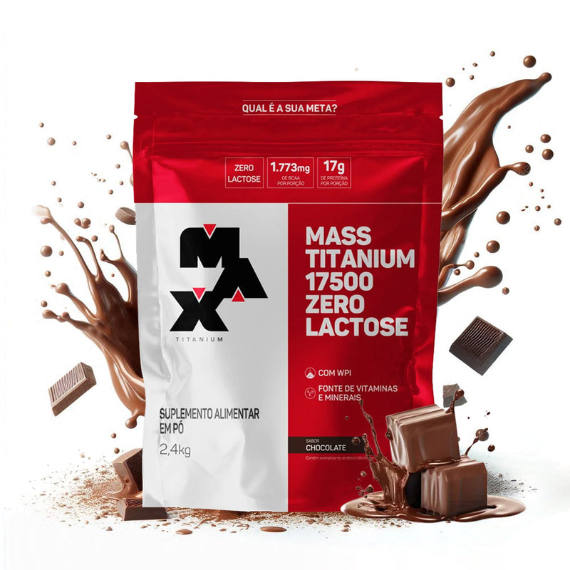 Mass 17500 Zero Lactose Refil 2,4kg Max Titanium