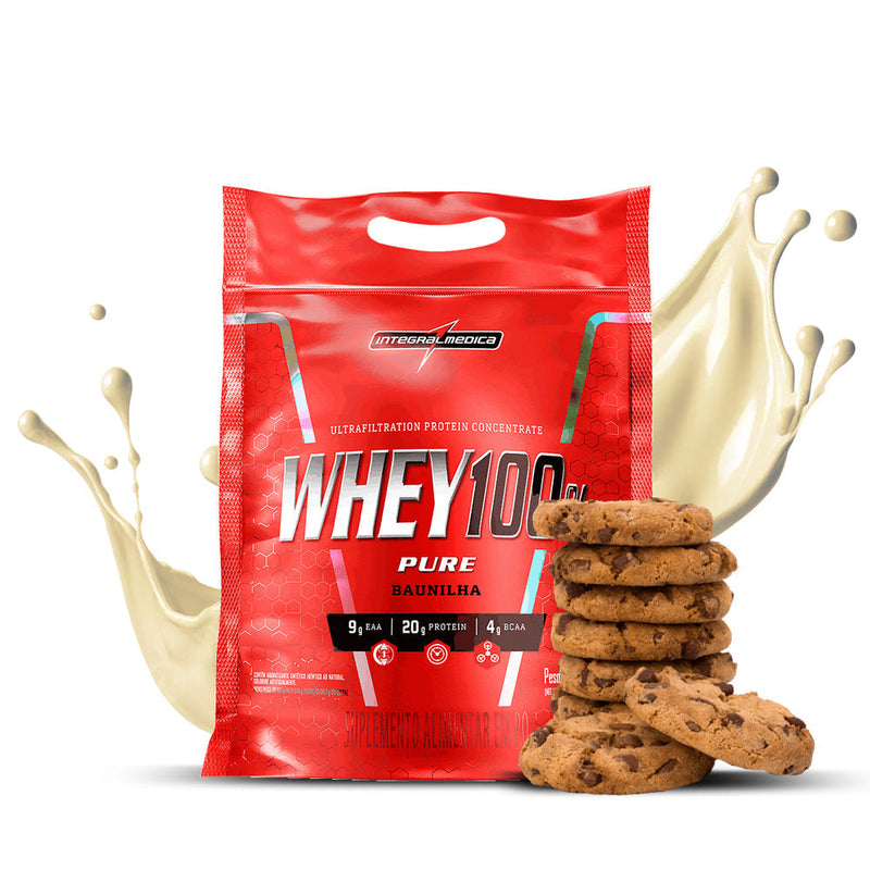 WHEY 100% REFIL 907G POUCH INTEGRALMEDICA
