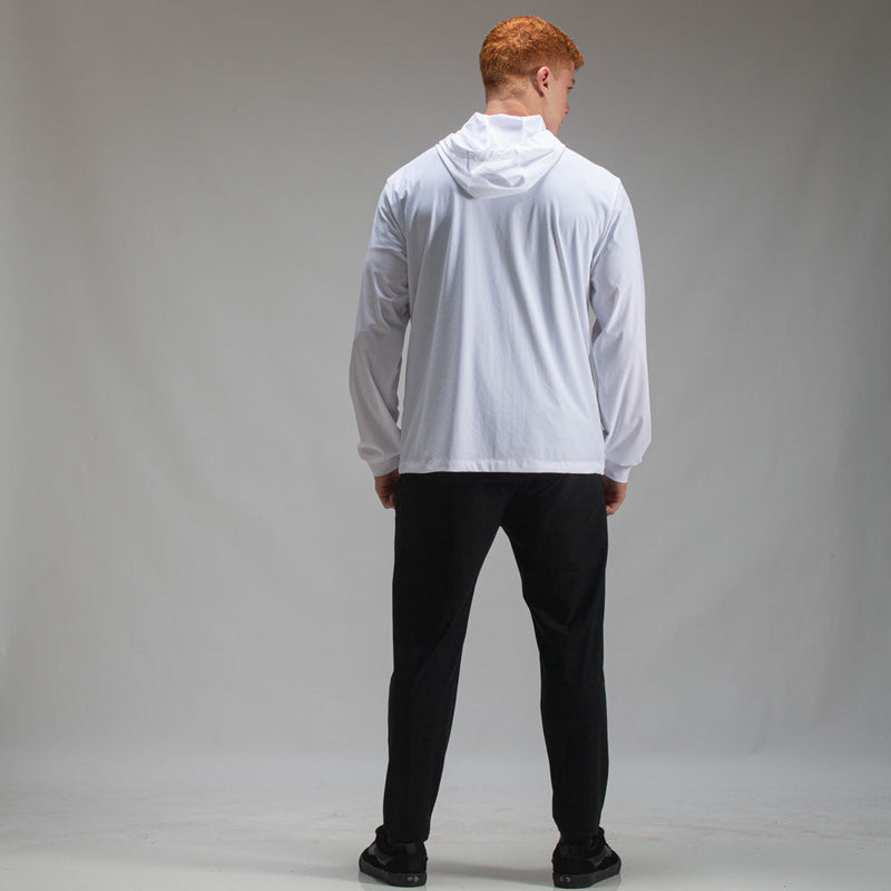 Corta Vento Com Capuz Aspect Branco