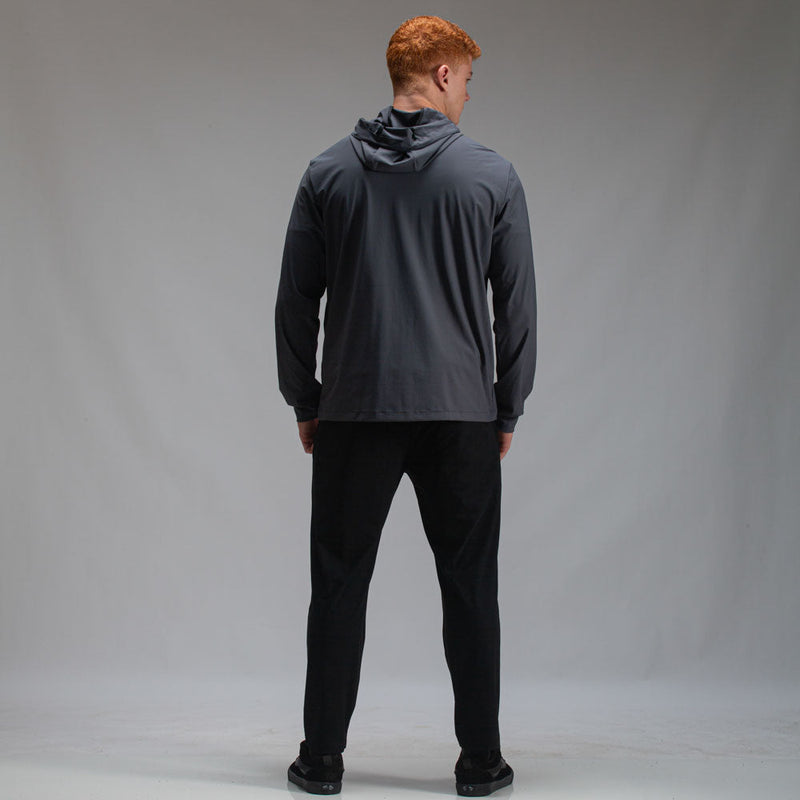 Corta Vento Com Capuz Aspect Chumbo