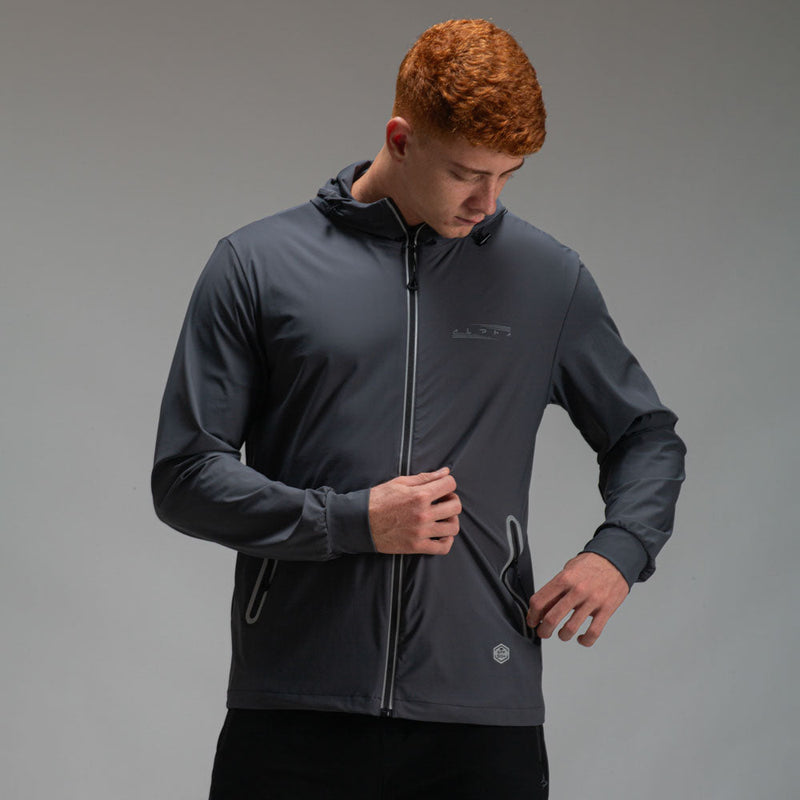 Corta Vento Com Capuz Aspect Chumbo