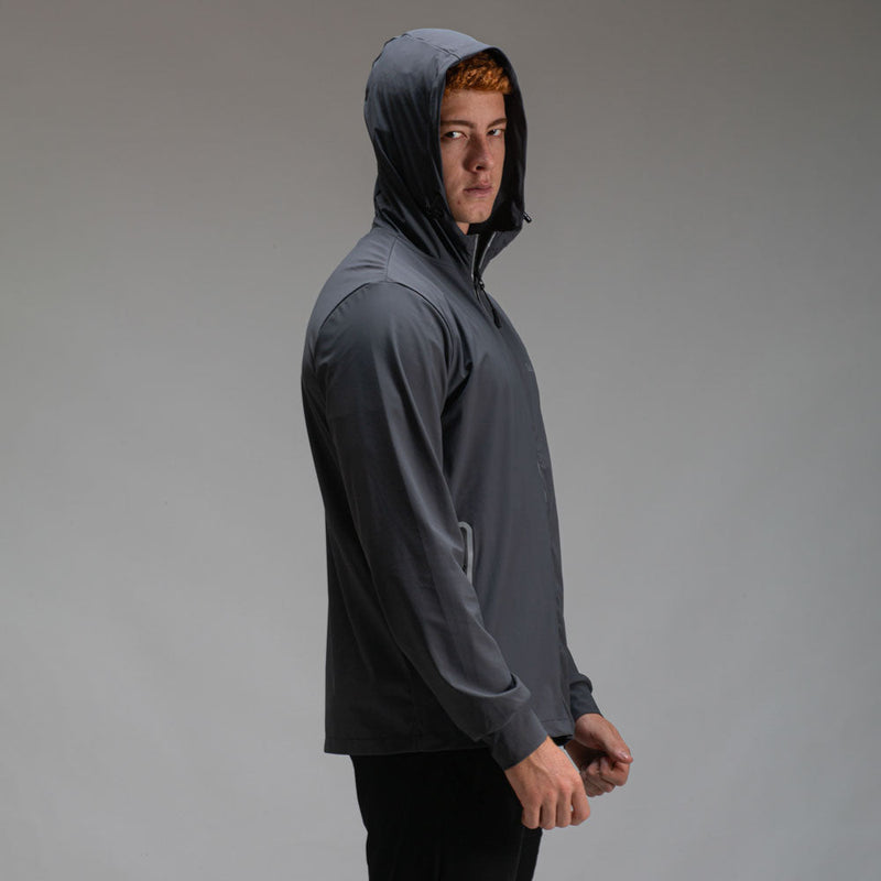 Corta Vento Com Capuz Aspect Chumbo