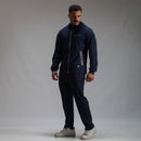 Corta Vento Com Capuz Aspect Azul Marinho