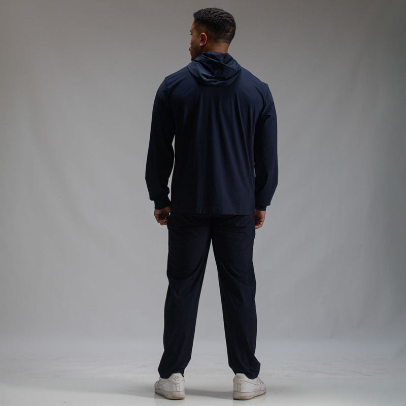 Corta Vento Com Capuz Aspect Azul Marinho