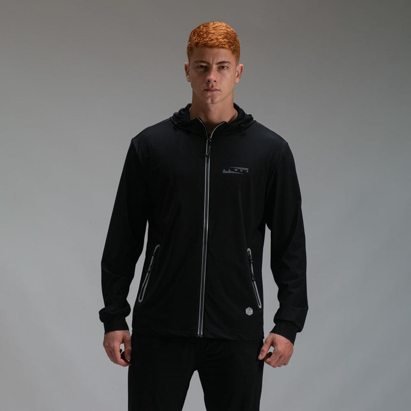 Corta Vento Com Capuz Aspect Preto