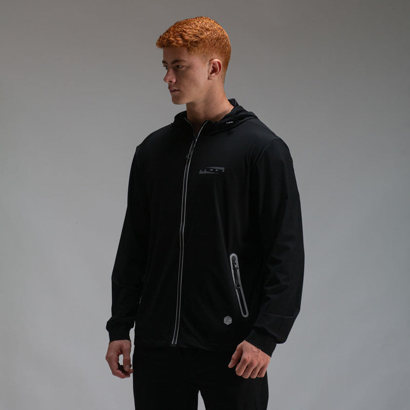 Corta Vento Com Capuz Aspect Preto