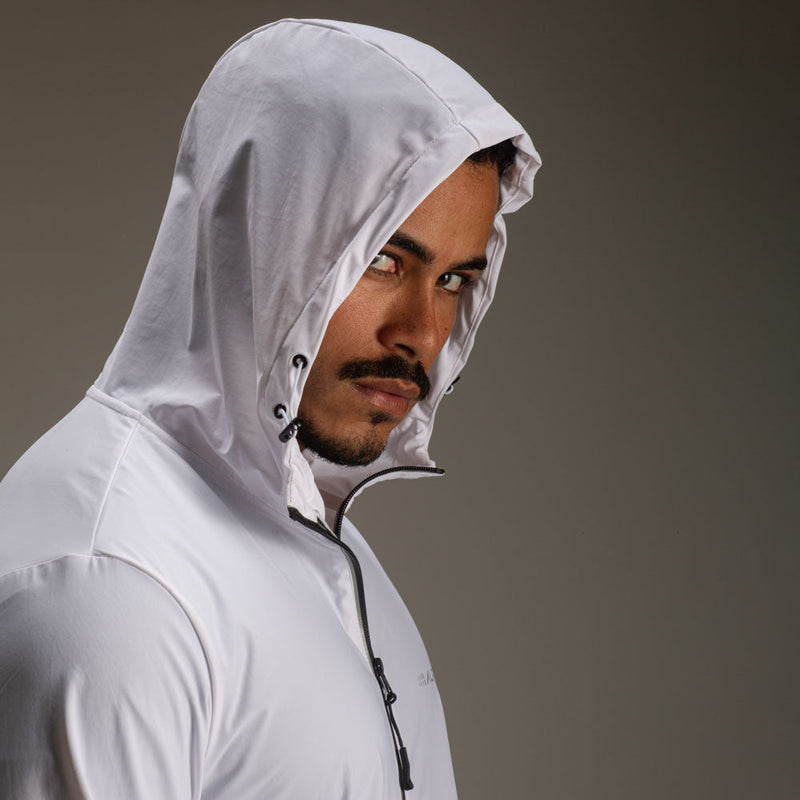 Corta Vento Com Capuz Intense Branco