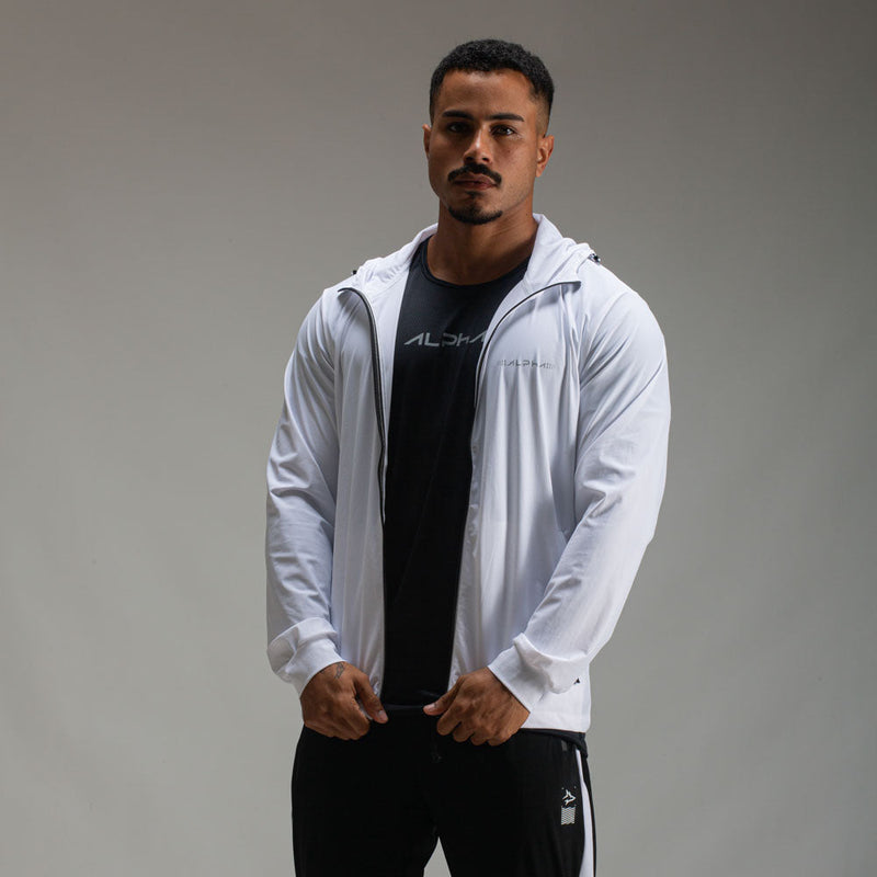 Corta Vento Com Capuz Intense Branco