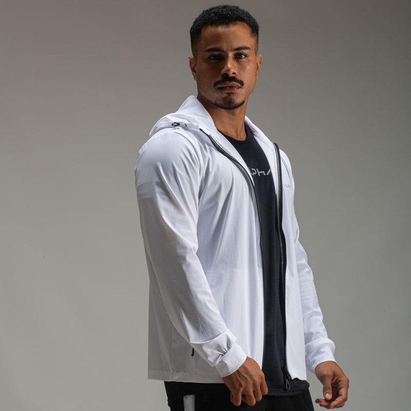 Corta Vento Com Capuz Intense Branco