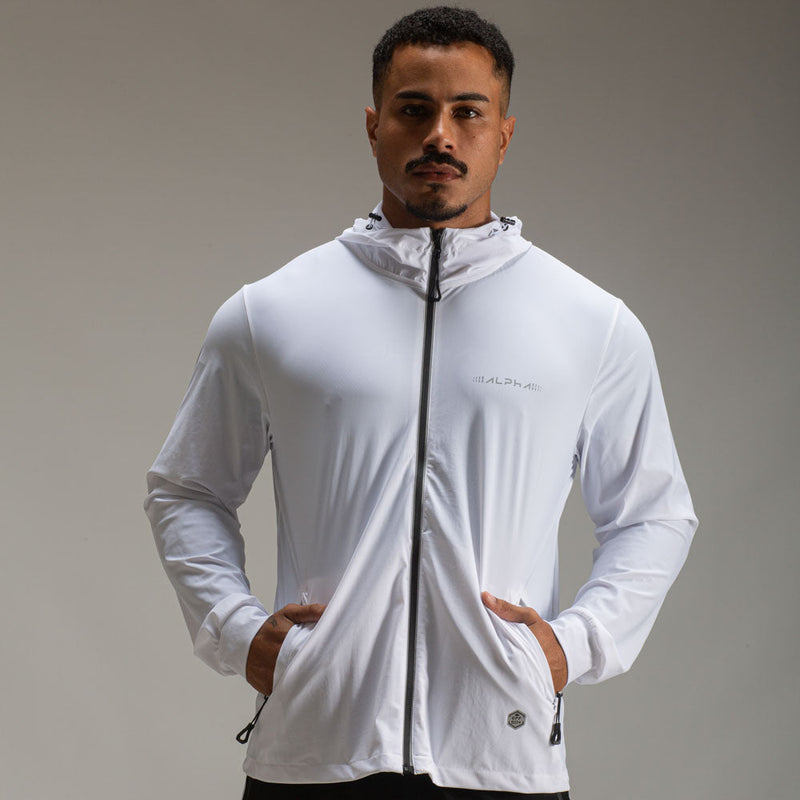 Corta Vento Com Capuz Intense Branco