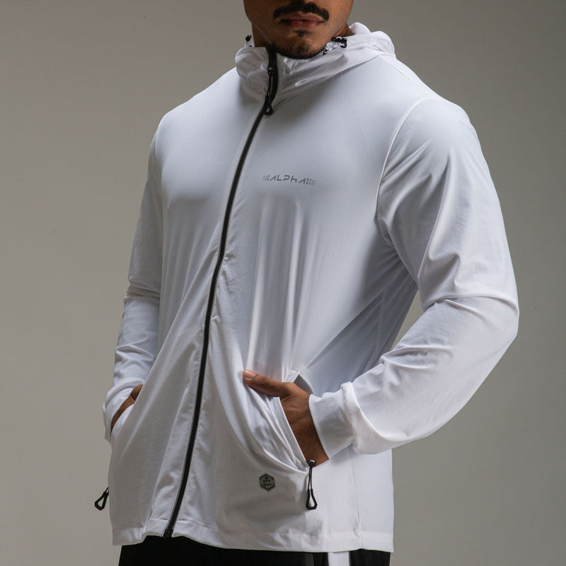 Corta Vento Com Capuz Intense Branco