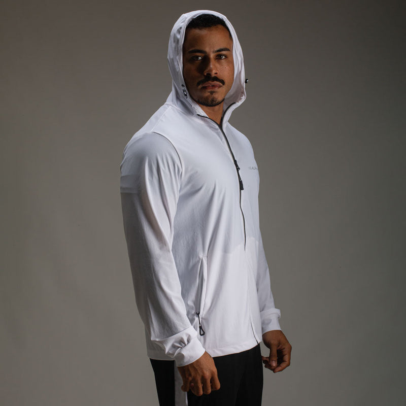 Corta Vento Com Capuz Intense Branco