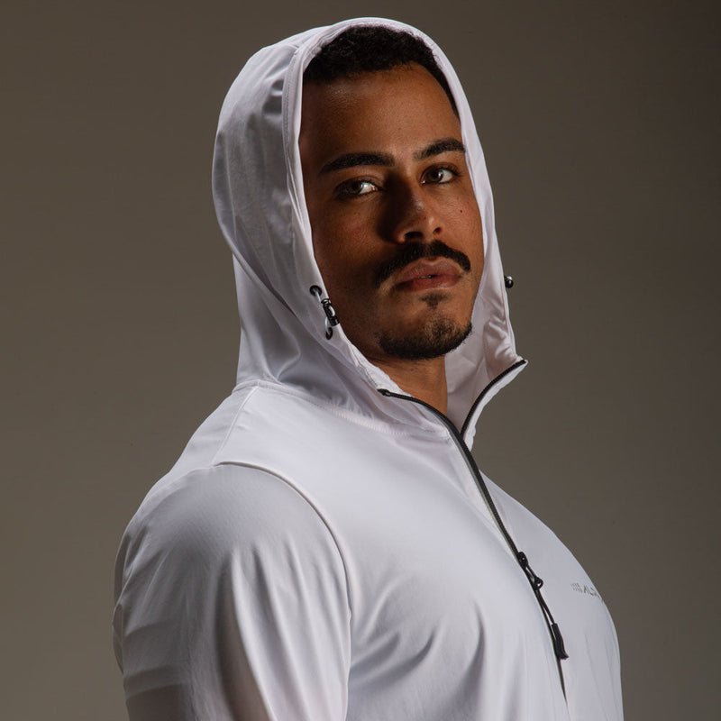 Corta Vento Com Capuz Intense Branco