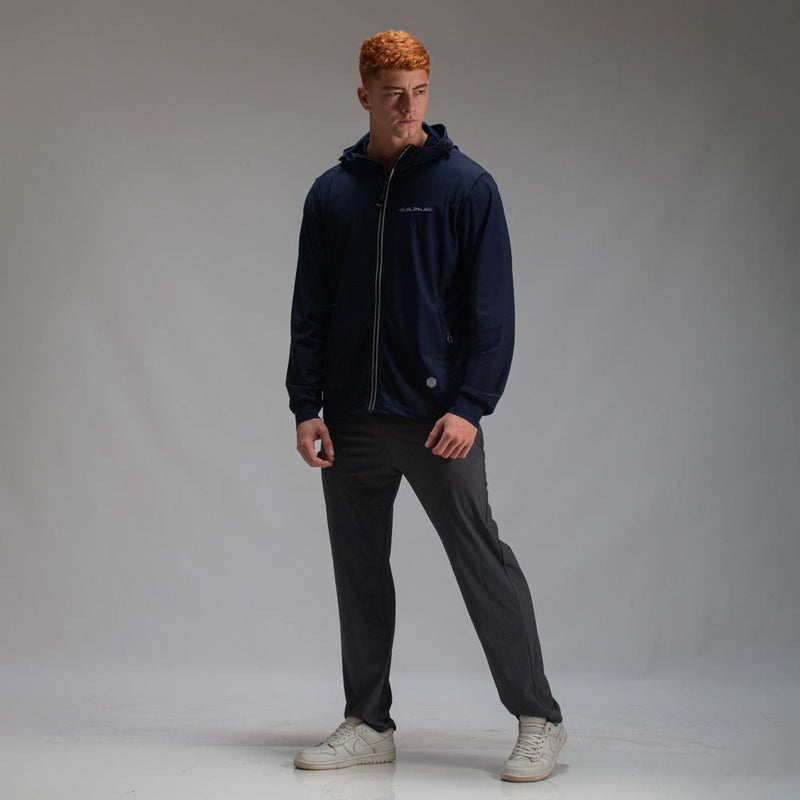 Corta Vento Com Capuz Intense Azul Marinho