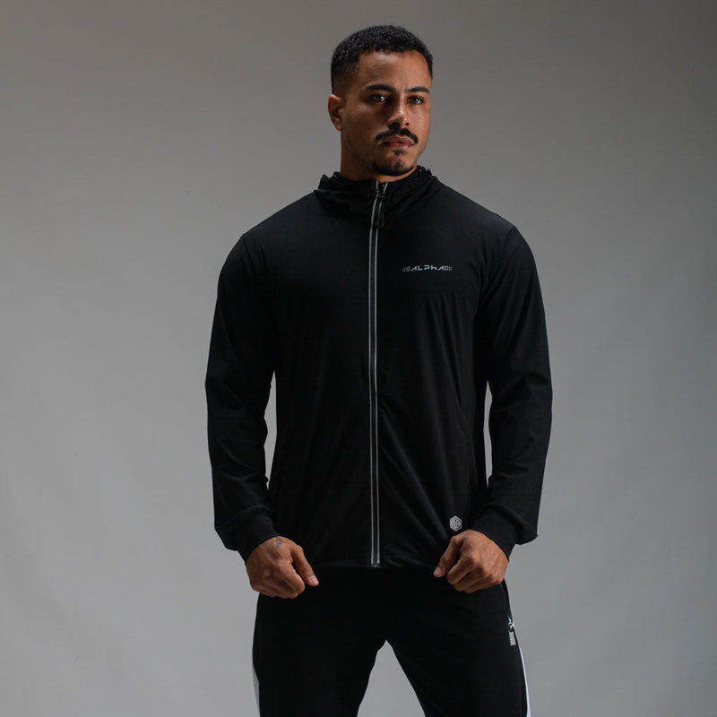 Corta Vento Com Capuz Intense Preto