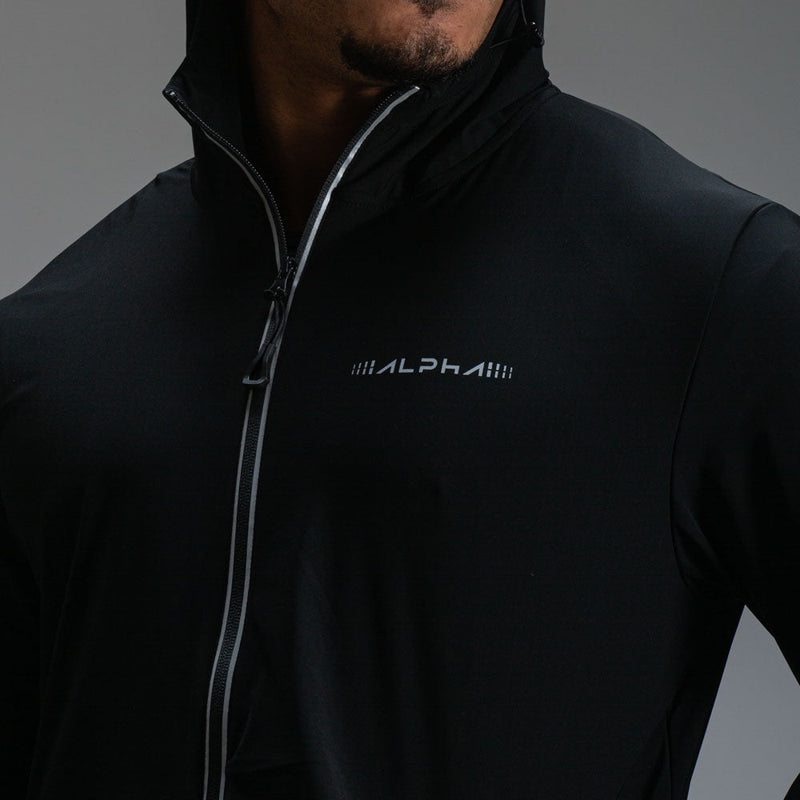 Corta Vento Com Capuz Intense Preto