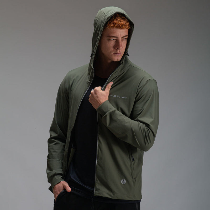 Corta Vento Com Capuz Intense Verde Oliva