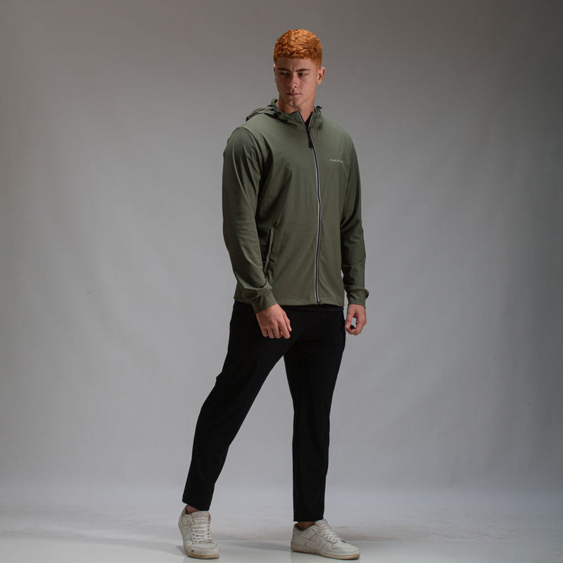 Corta Vento Com Capuz Intense Verde Oliva