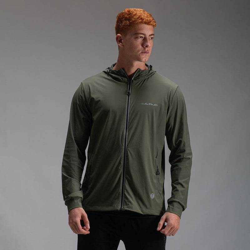 Corta Vento Com Capuz Intense Verde Oliva