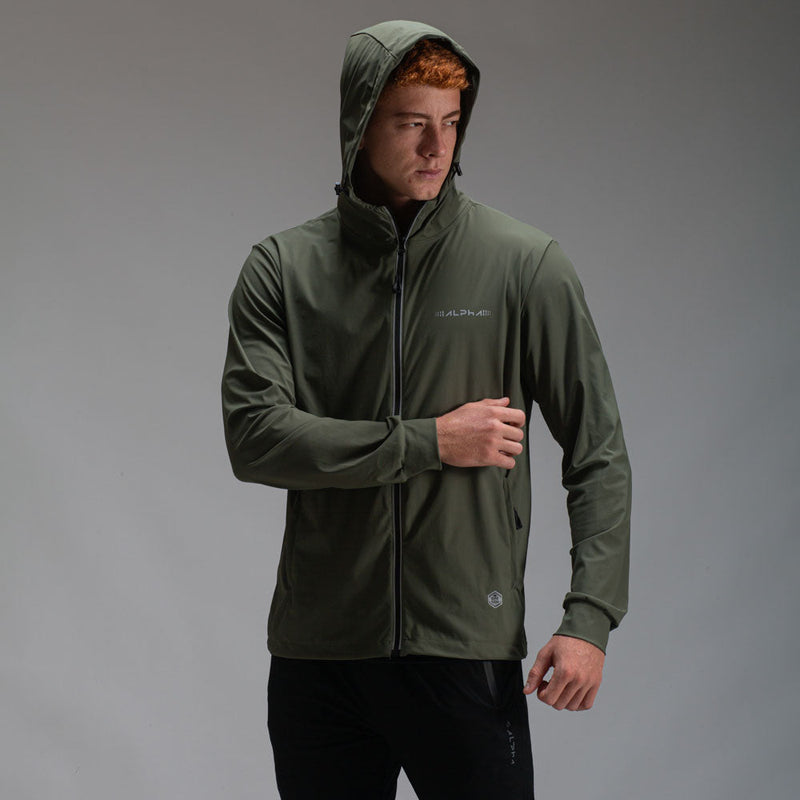 Corta Vento Com Capuz Intense Verde Oliva