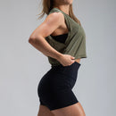 Cropped Dry Fit Middle Lupus Verde Uva