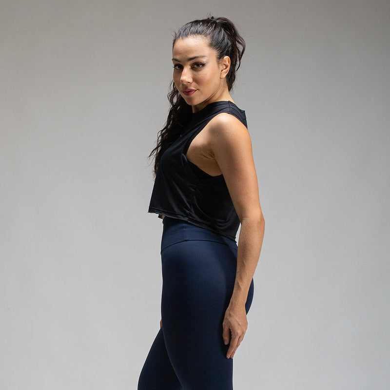 Cropped Dry Fit New Horizon Preto