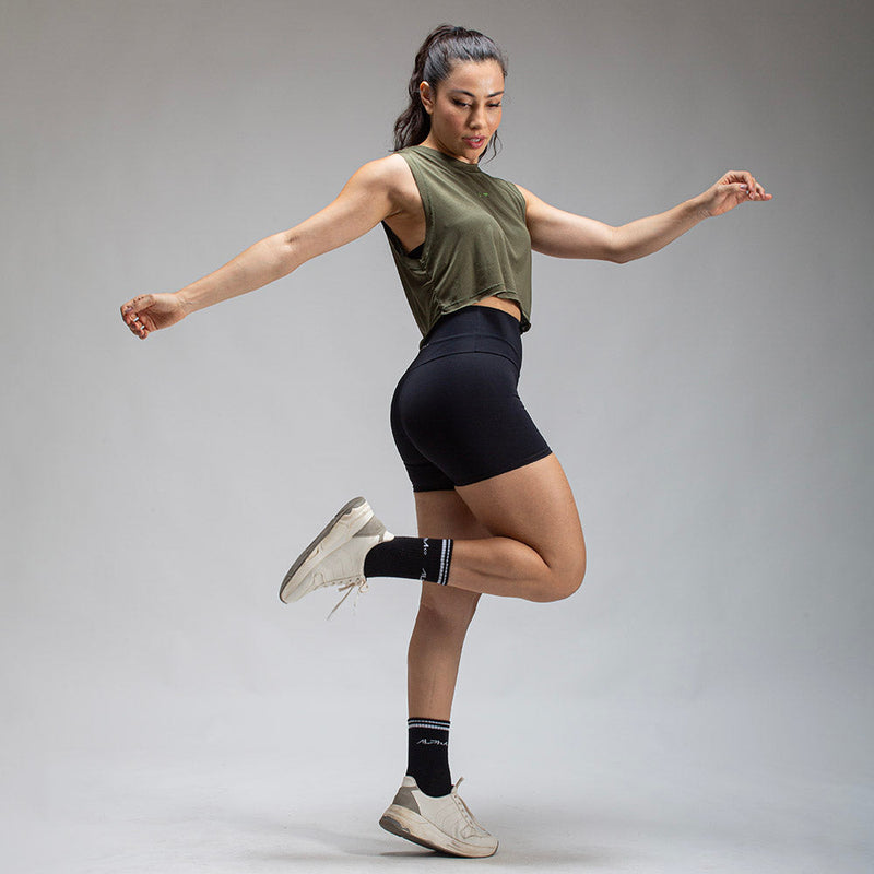 Cropped Dry Fit New Horizon Verde Uva