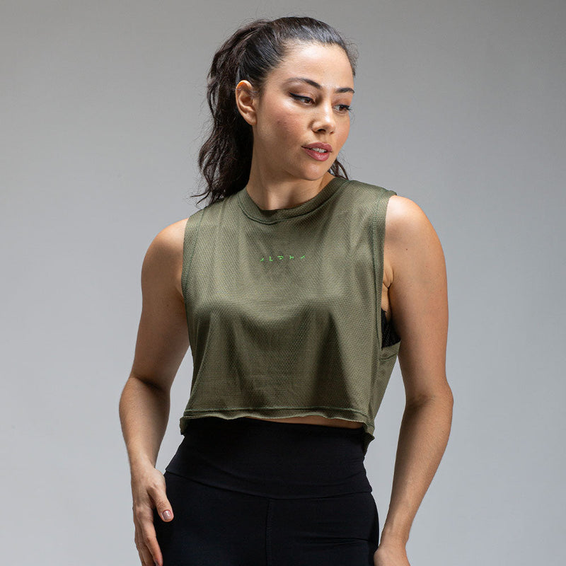 Cropped Dry Fit New Horizon Verde Uva