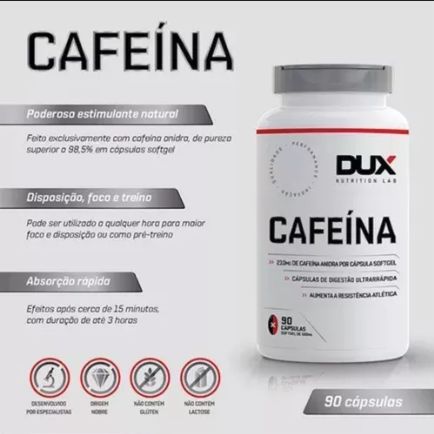 Cafeína 210mg 30 Caps Dux Nutrition