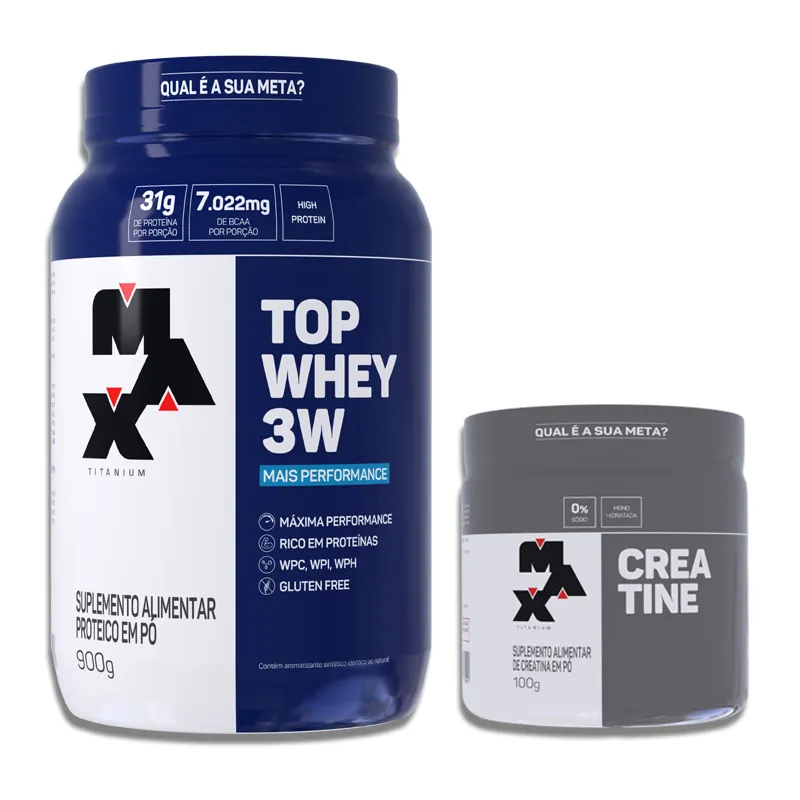 Kit Pacholok Top Whey 3W + Performance + Creatine