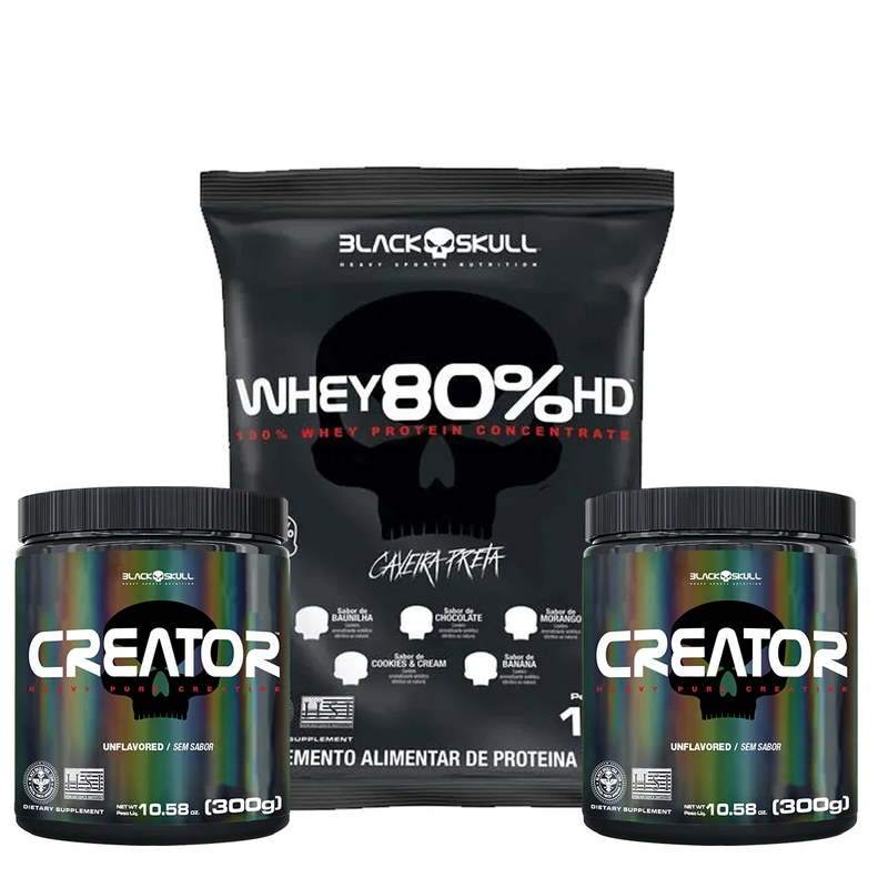 WHEY 80% HD + 2x CREATOR 300G