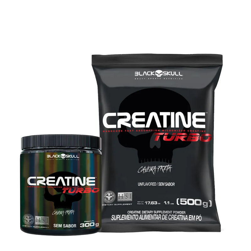 KIT CREATINE TURBO (POTE + REFIL)