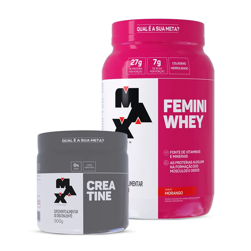 Kit Creatina 300g + Femini Whey 900g