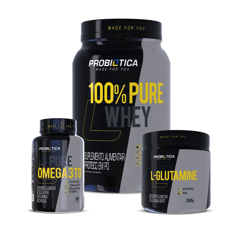 900g + Omega 3TG+ Glutamina 300g