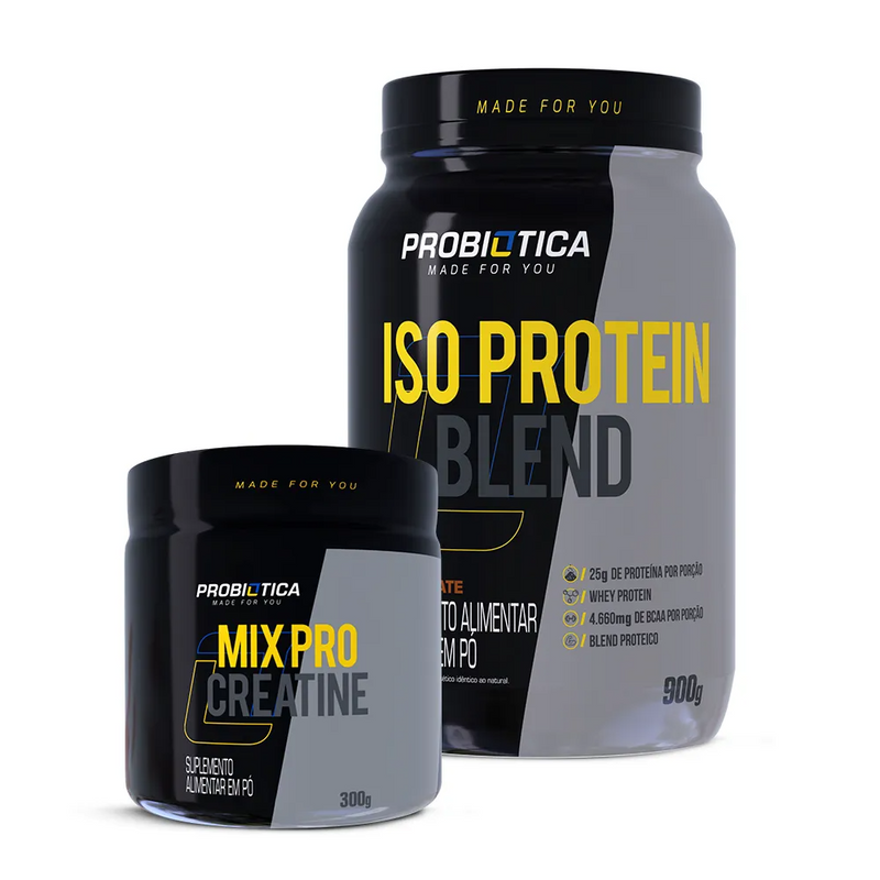 Kit Mix Pro Creatine 300g + Iso Protein Blend Pote 900g