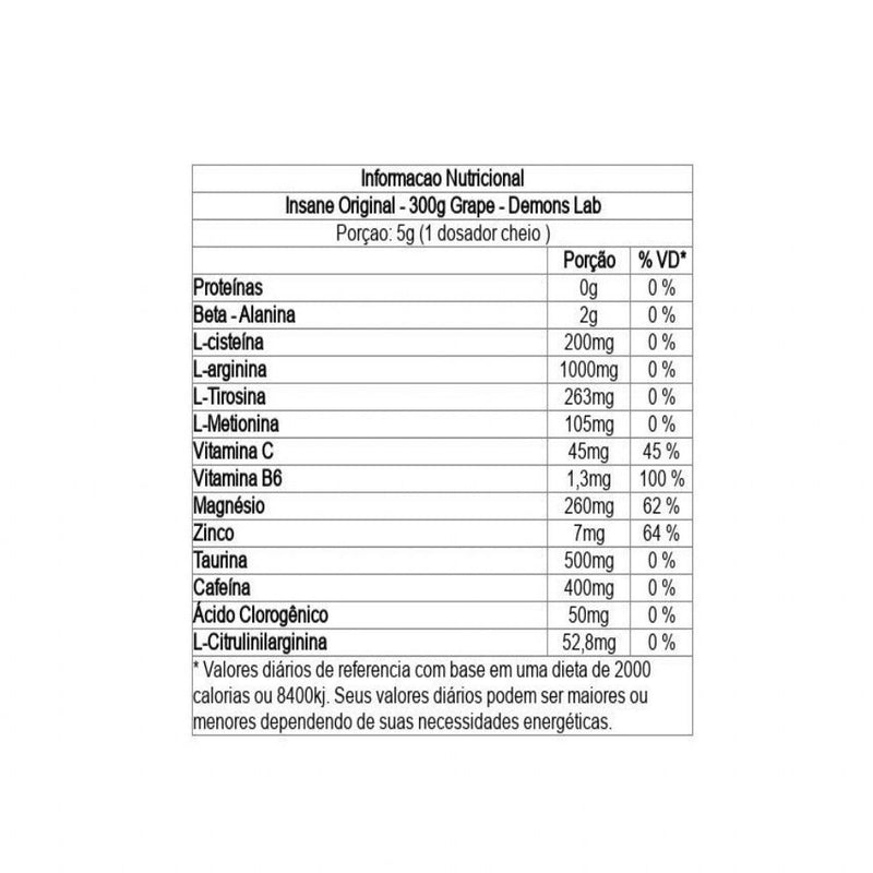 Insane Origina 300g Demons Labs