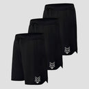 Kit 3 Bermudas Pretas Dry Lobo