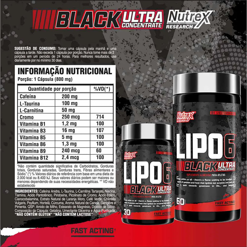Lipo 6 Ultra Concentrado 60 Caps Nutrex