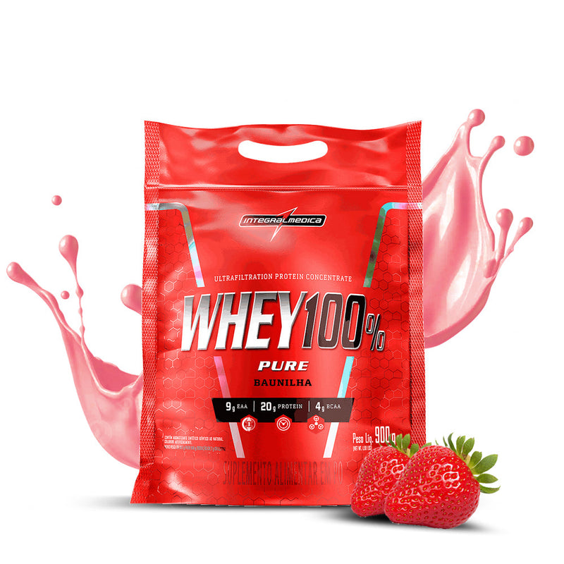 WHEY 100% REFIL 907G POUCH INTEGRALMEDICA