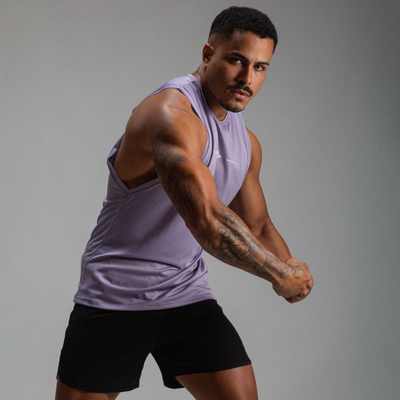 Regata Machão Dry Fit Lupus Core Lilás Malva