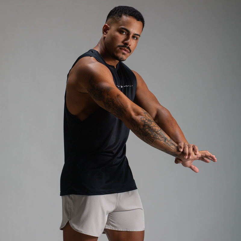 Regata Machão Dry Fit Lupus Core Preto